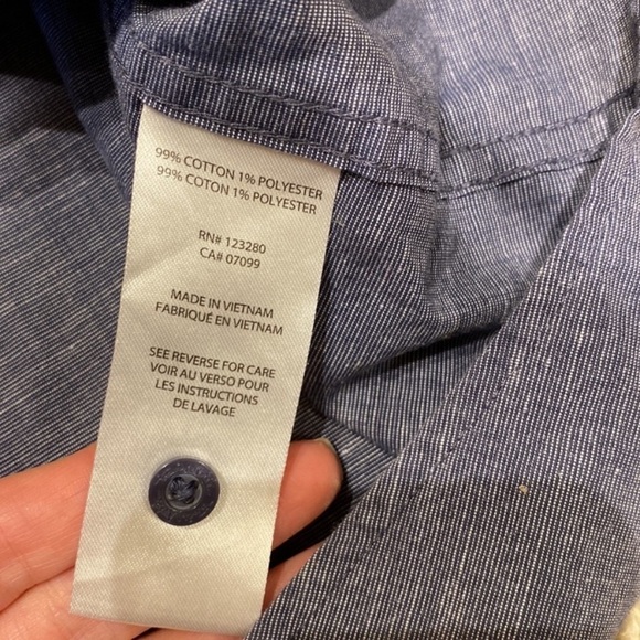 Travis Mathew Men’s Short Sleeve Button Down Shirt Blue Size XXL Casual Shirt - Picture 5 of 7